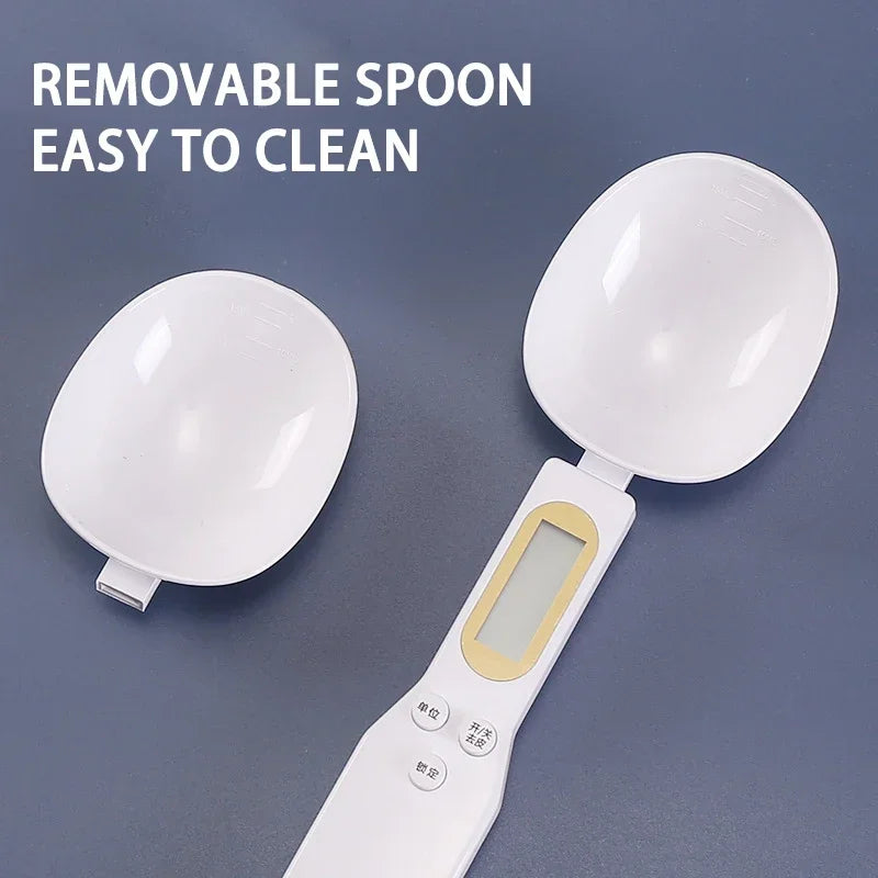 Electronic Kitchen Scale LCD Digital Measuring Food Flour Digital Spoon Scale Mini Kitchen Tool for Milk Coffee Scale