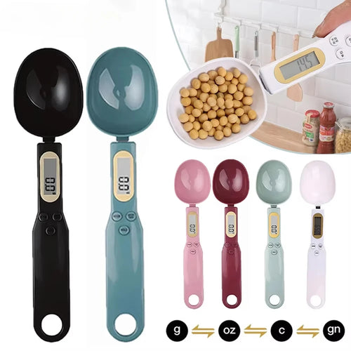 Electronic Kitchen Scale LCD Digital Measuring Food Flour Digital Spoon Scale Mini Kitchen Tool for Milk Coffee Scale
